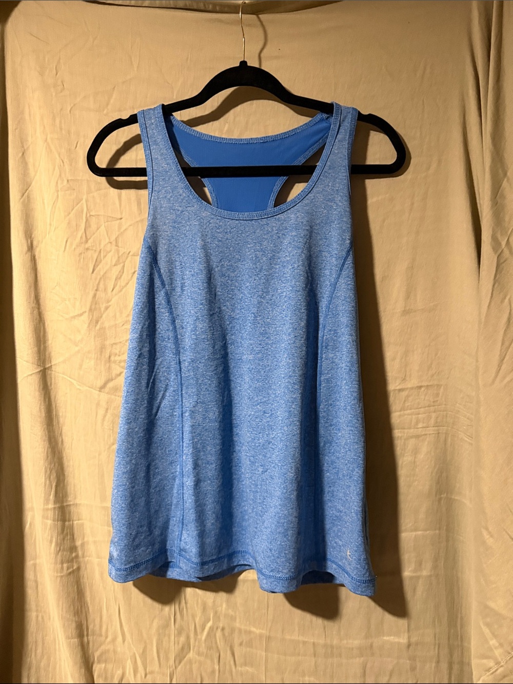 Danskin Now Heathered Sky Blue Racerback Tank